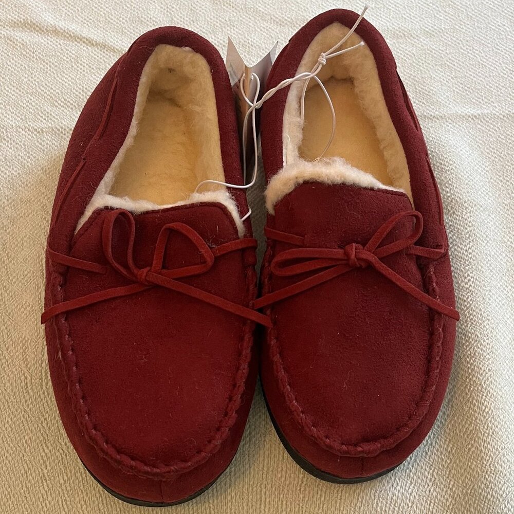 Temi Red Memory Foam Slippers - size small